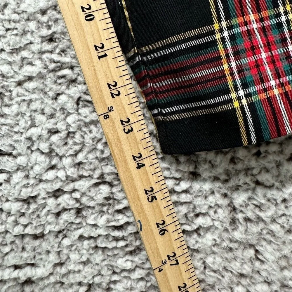 J.Crew Winnie Pant Women's Size 00 Royal Tartan Plaid Pants Retro Holiday Preppy